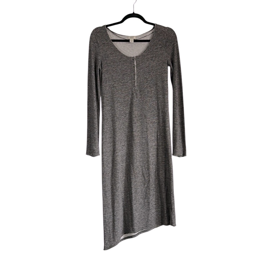 ROOTS Canada Heather Gray long sleeve asymmetrical dress size XS